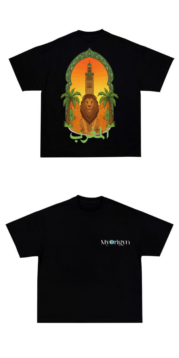 T-shirt MyOrigyn – Maroc Noir