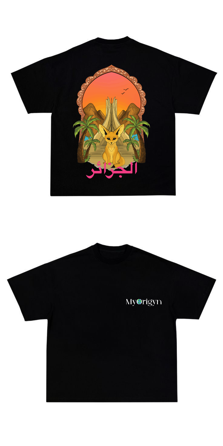 T-shirt MyOrigyn – Algérie Noir