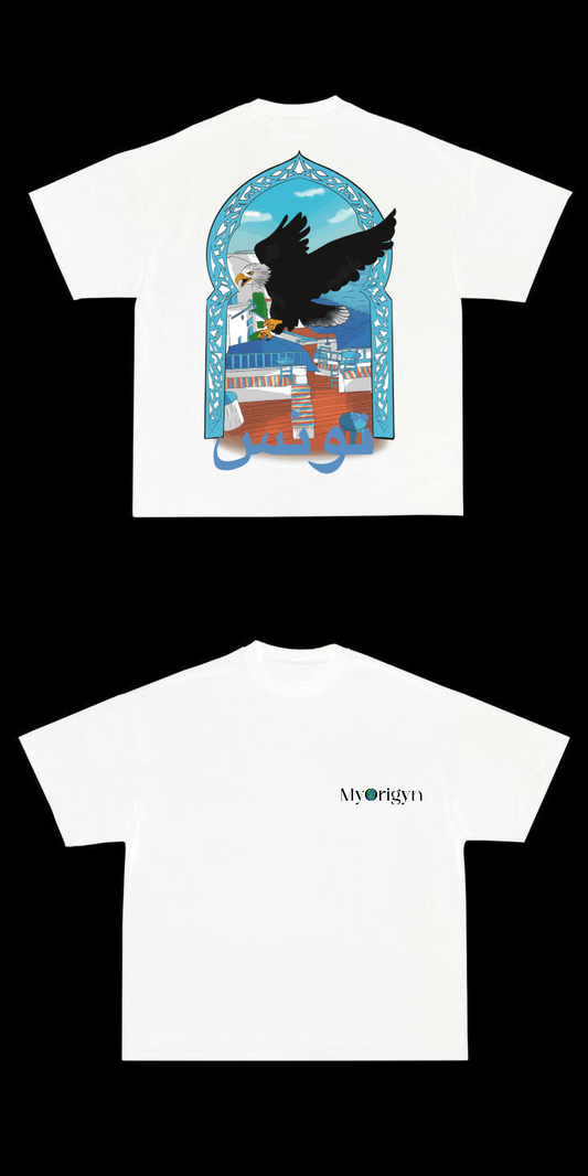 T-shirt MyOrigyn – Tunisie Blanc
